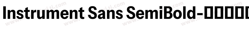 Instrument Sans SemiBold字体转换